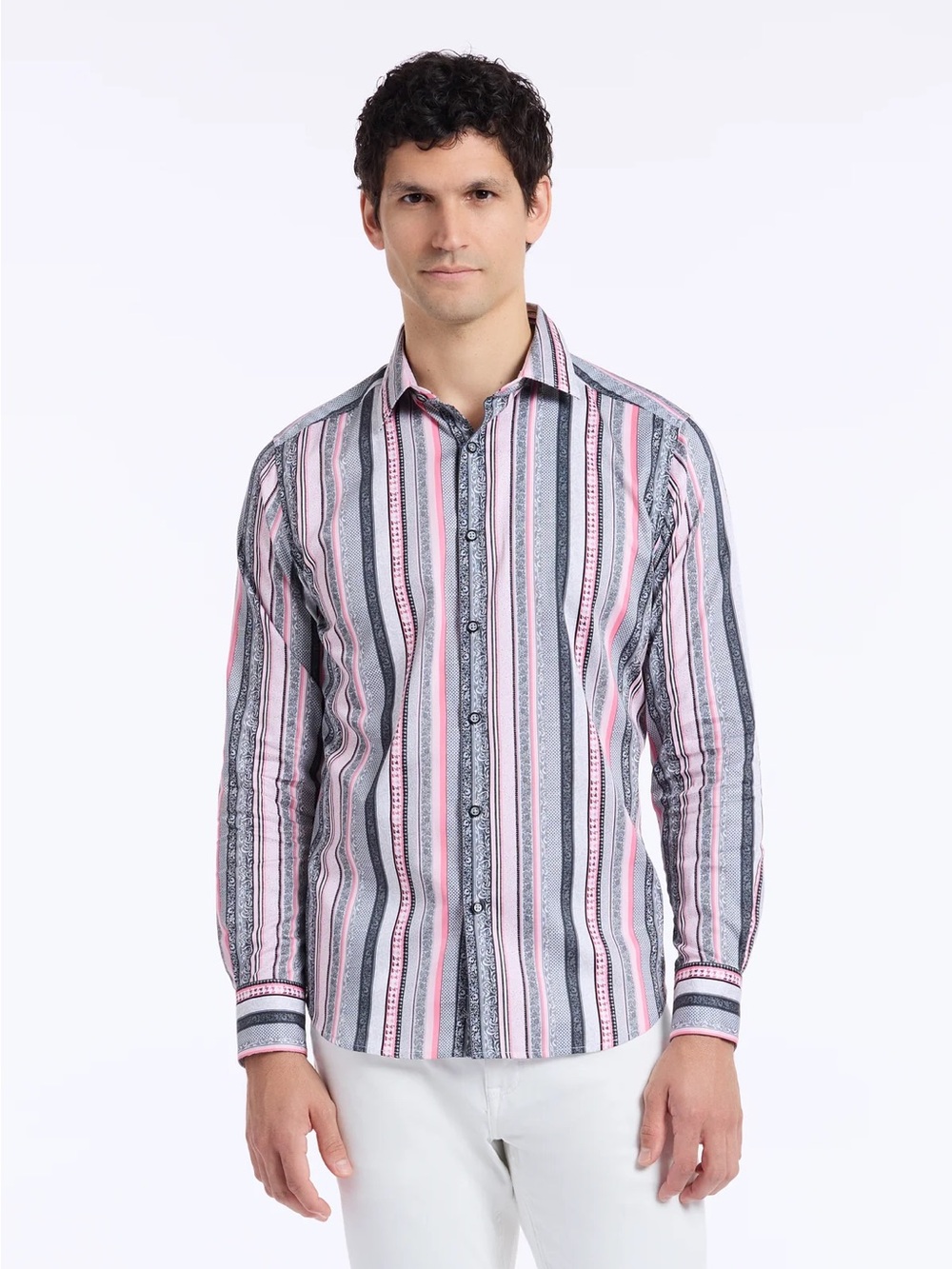 NWT Robert Graham BRAMSHAW LONG SLEEVE BUTTON DOWN SHIRT